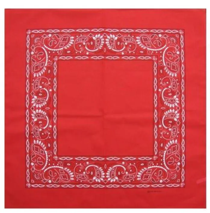 120 ct Easy-Print Open Center Paisley Cotton Bandana - Pack of 120