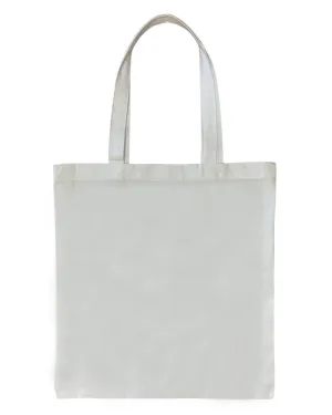 144 ct Sublimation 100% Polyester Canvas Tote Bags White - By Case