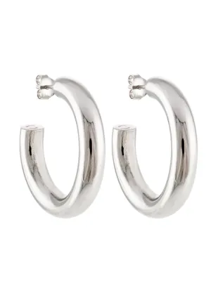 1" Perfect Hoops in Silver