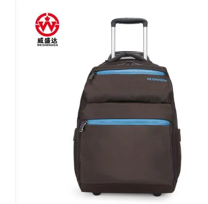 20 Inch Waterproof Travel Trolley Backpack Large Capacity Luggage Wheeled Backpacks Carry-On Bags