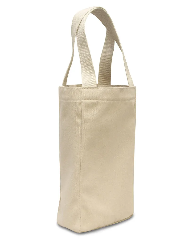 240 ct Canvas Double Wine Tote Bag-By Case