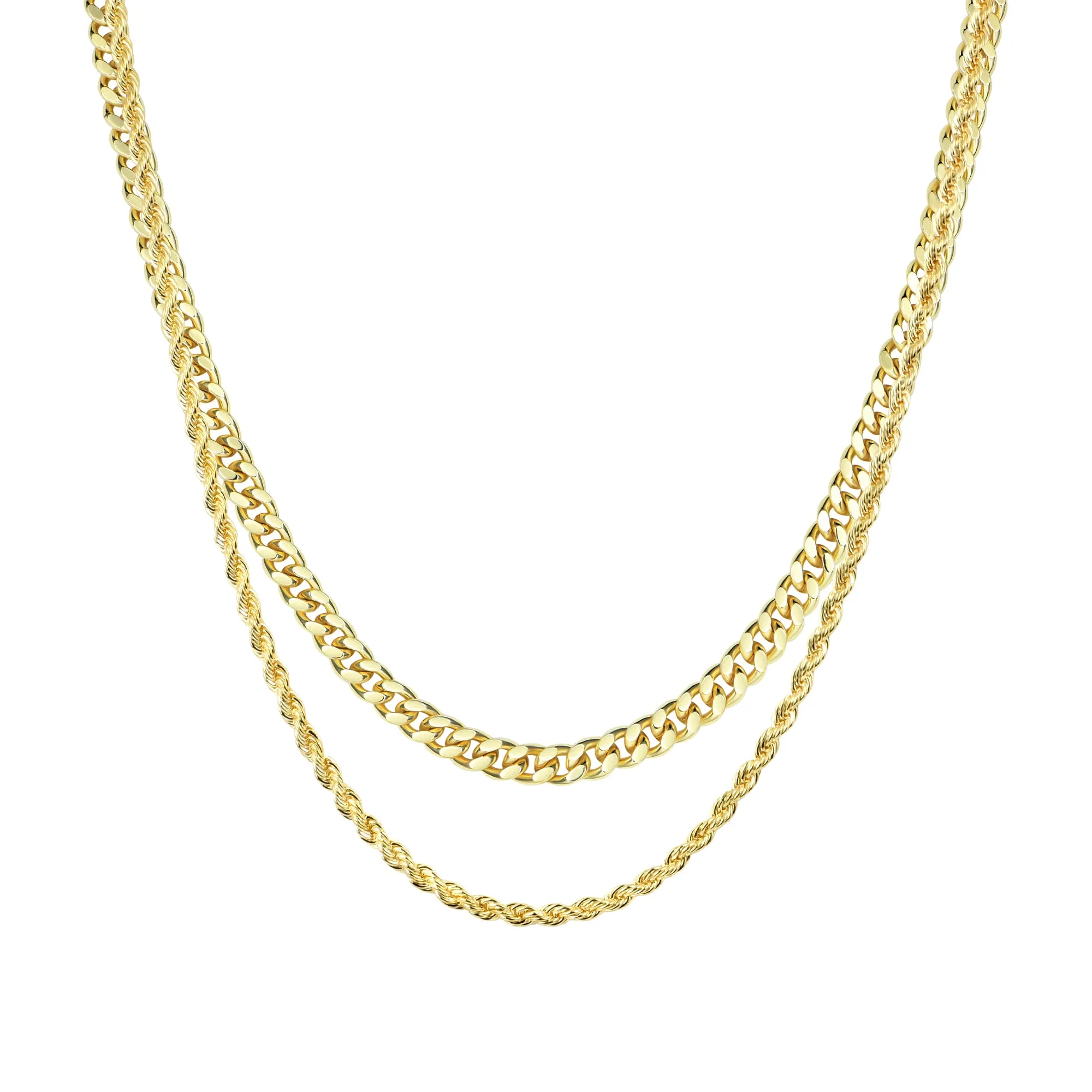 2.5mm Rope Chain   3.5mm Cuban Link Bundle