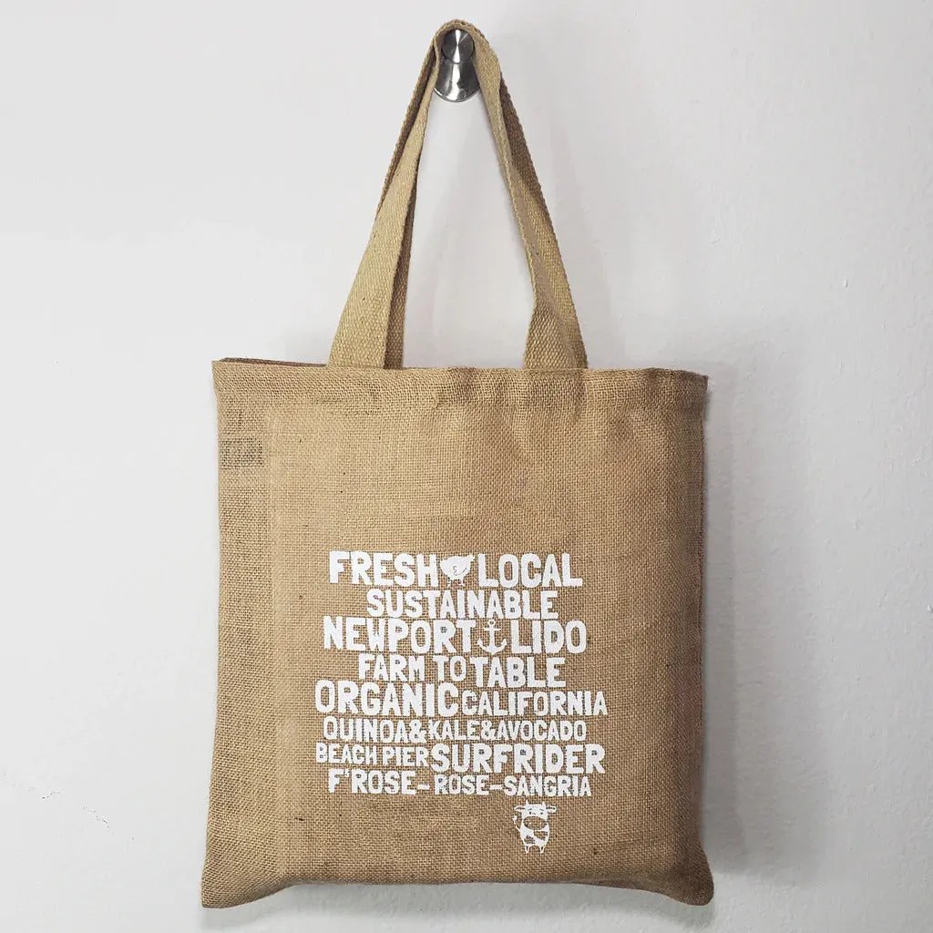 96 ct Wholesale Burlap Bags - Promotional Jute Tote Bags - By Case