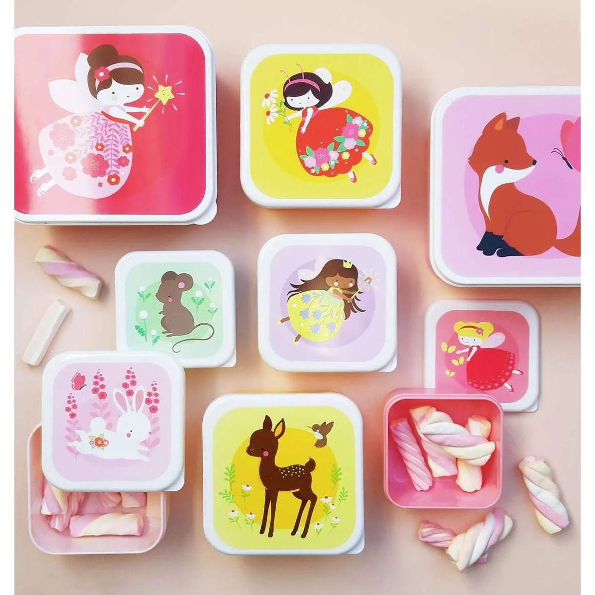 A Little Lovely Company Lunch & Snack Box Set Fairy