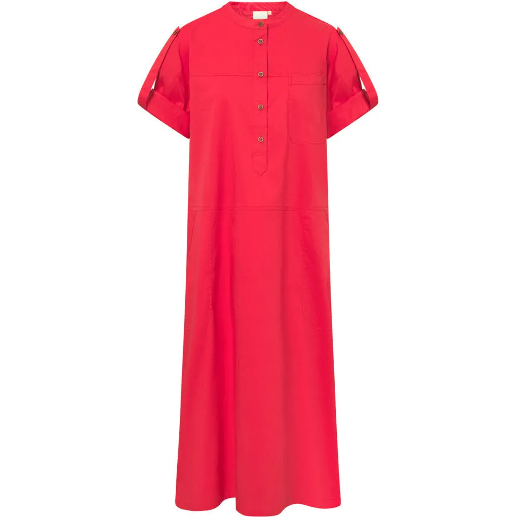 Abi dress with cool details / 100004 - Red