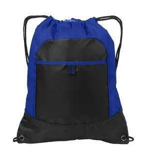 Affordable Drawstring Bags /Two Tone Pocket Cinch Pack