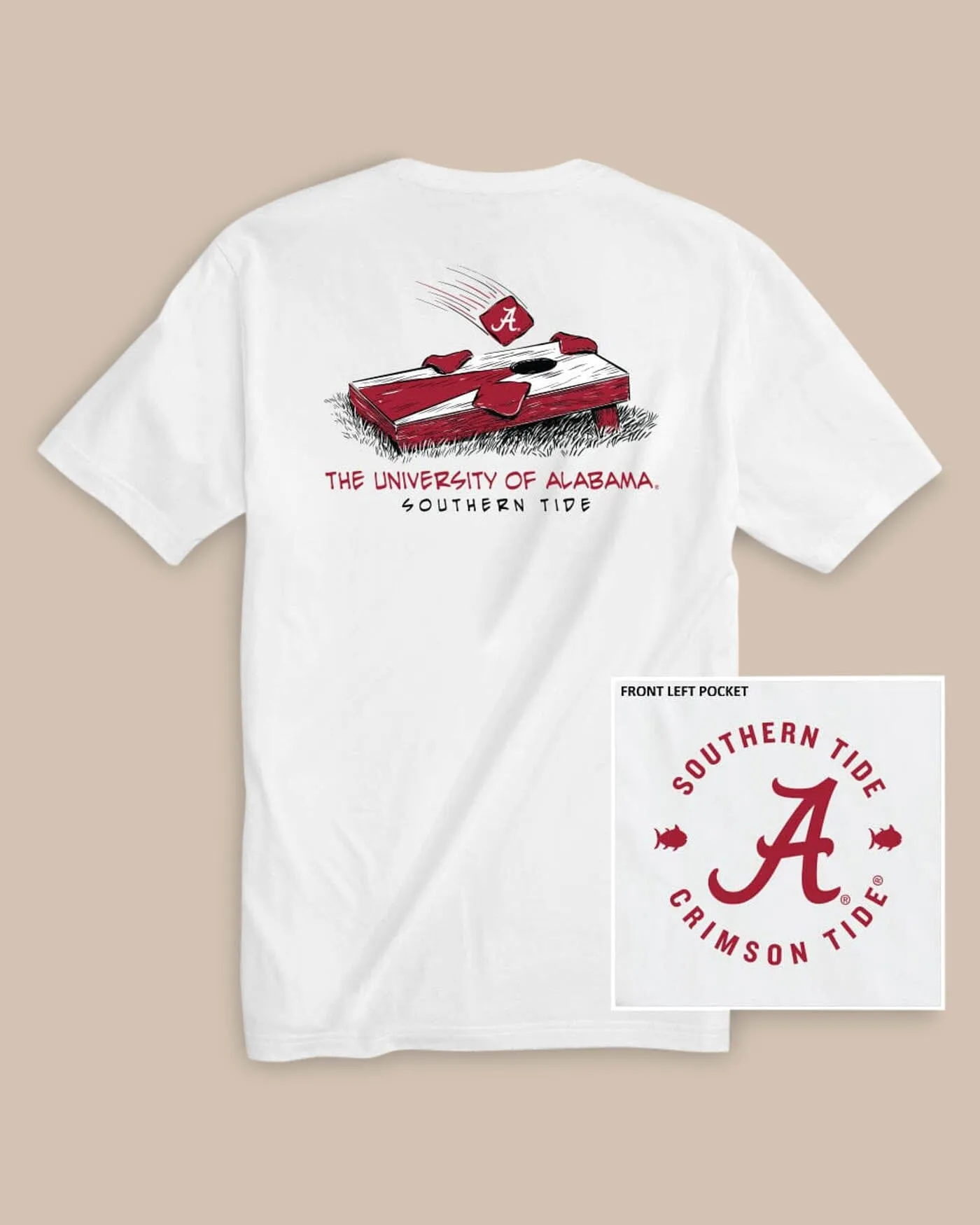 Alabama Crimson Tide Cornhole T-Shirt