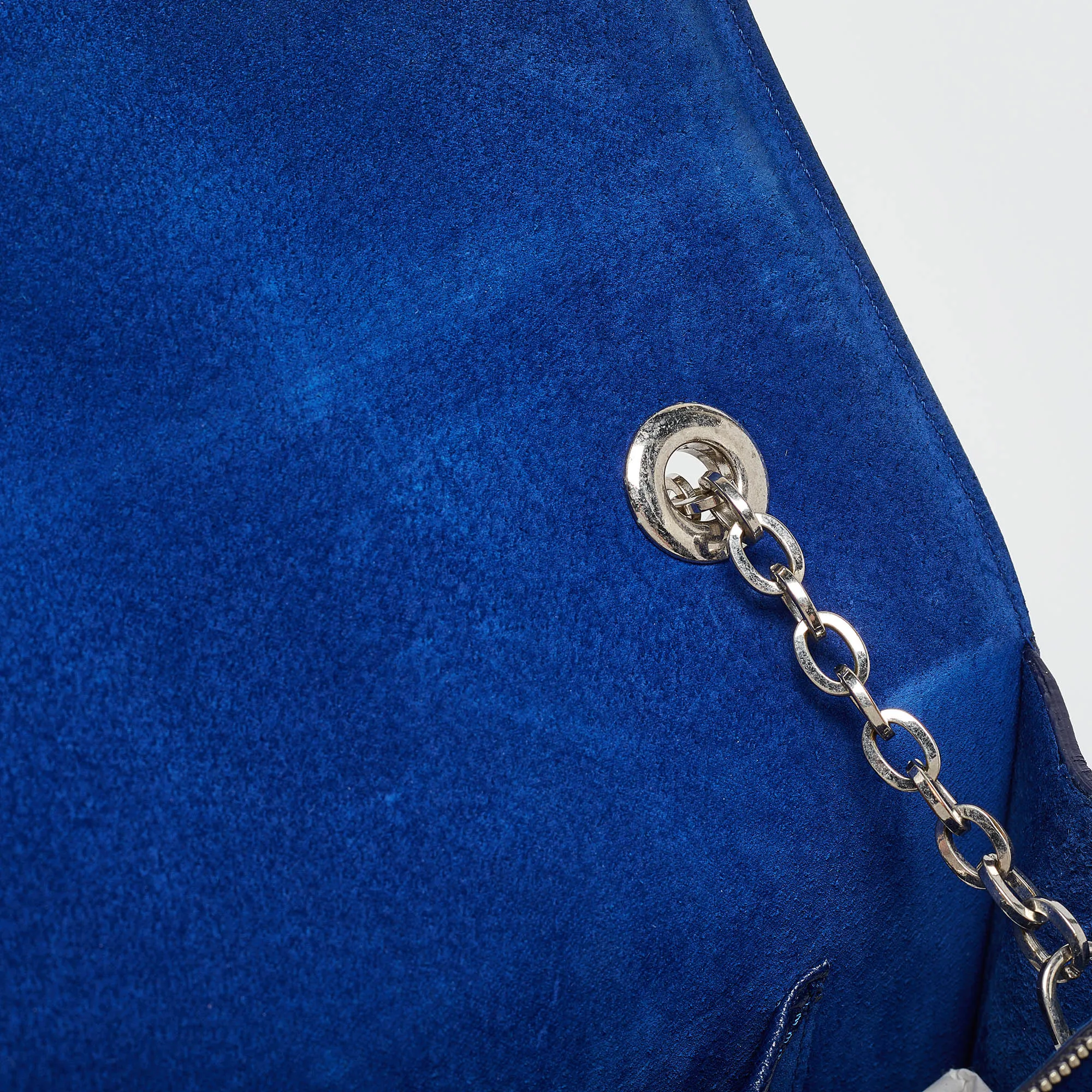 ALEXANDER MCQUEEN Blue Leather Heroine Shoulder Bag