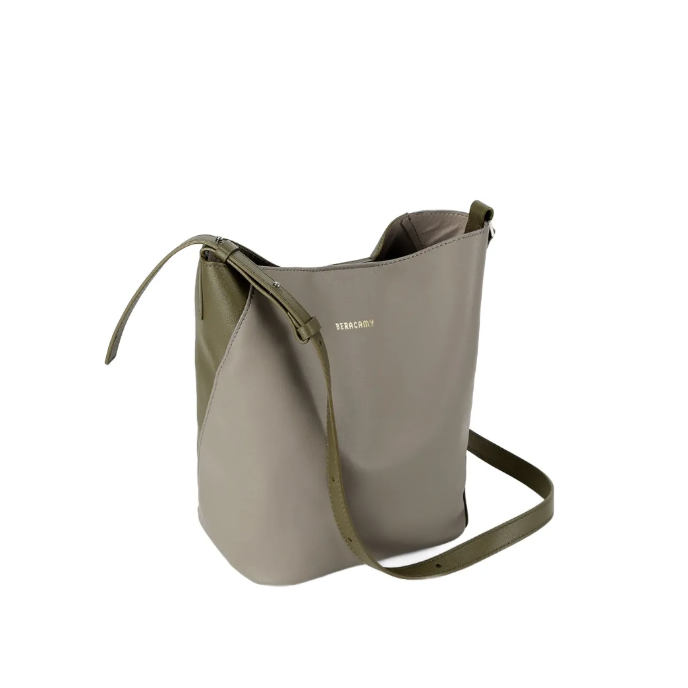 ANAIS Petit Sac Bandoulière - Gris / Olive