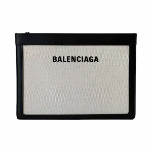 Balenciaga Leather-Trimmed Canvas Cross-Body Bag