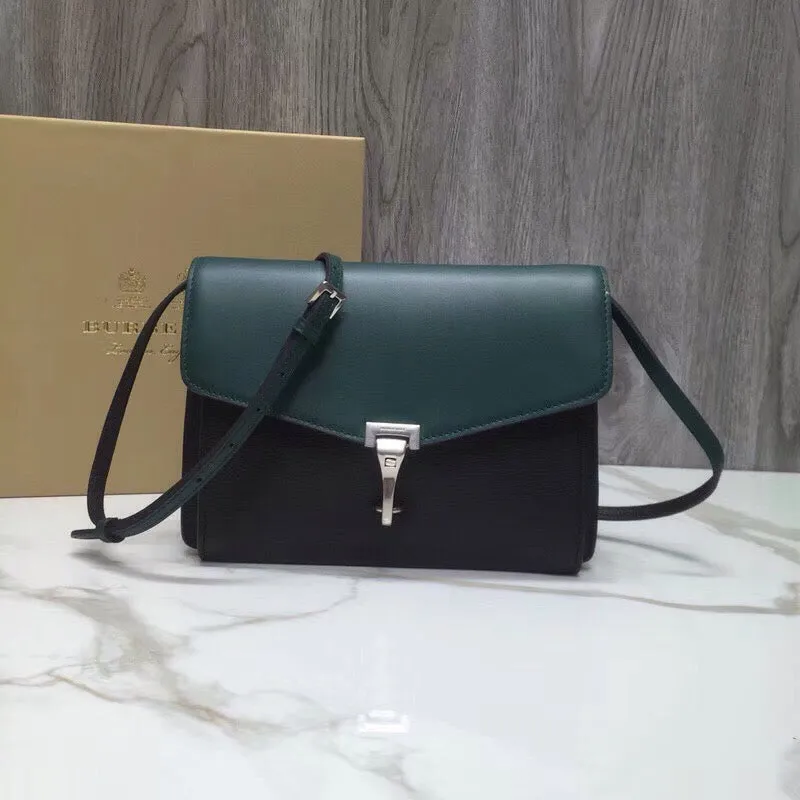 BB Small Macken Colorblock Crossbody Black/Green Bag For Women, Bags 9.5in/24cm