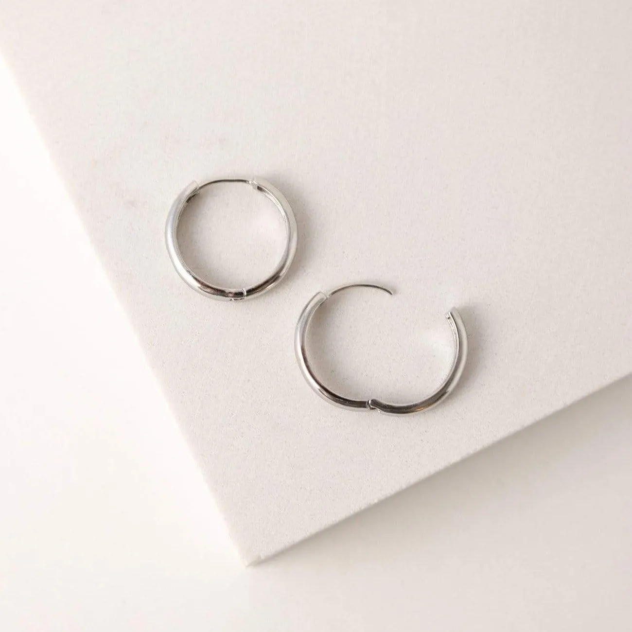 Bea 20mm Hoop Earrings Silver