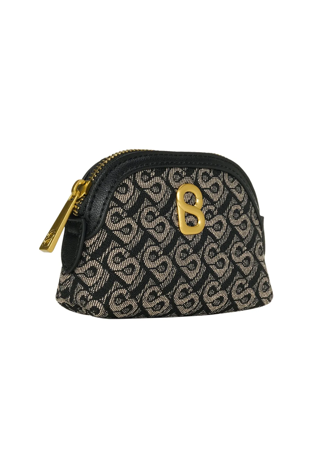 Bimu Jacquard Cosmetic Pouch Small - Black