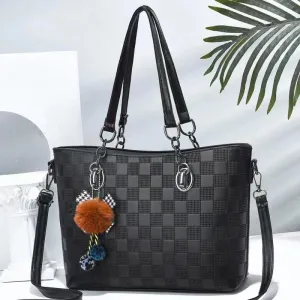 Black  Leather Handbag for ladies 993-5