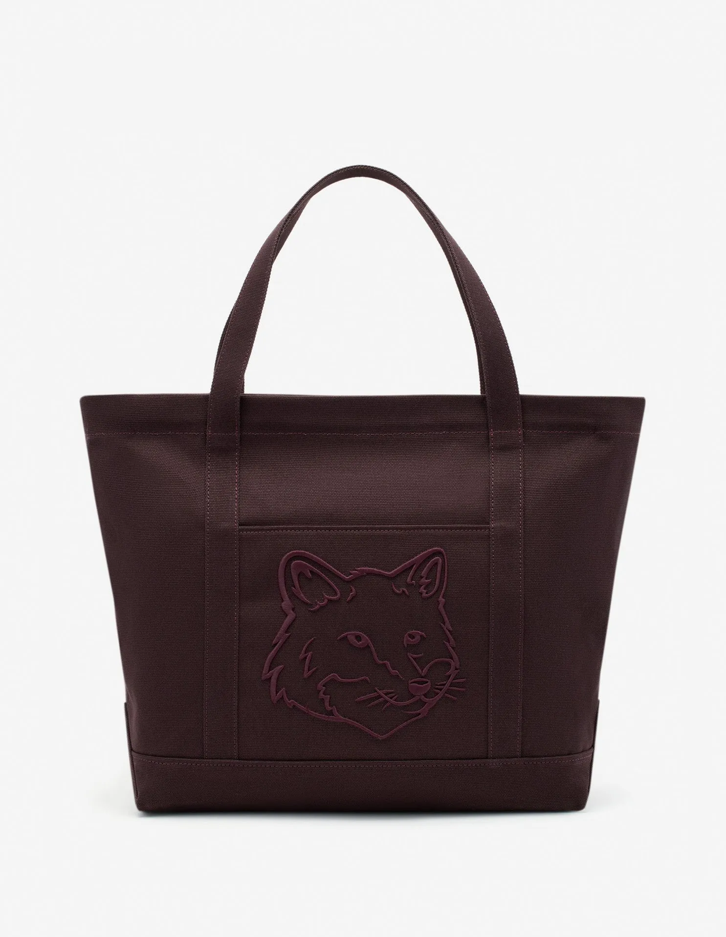 Bold Fox Head Large Tote Bag Pecan Brown