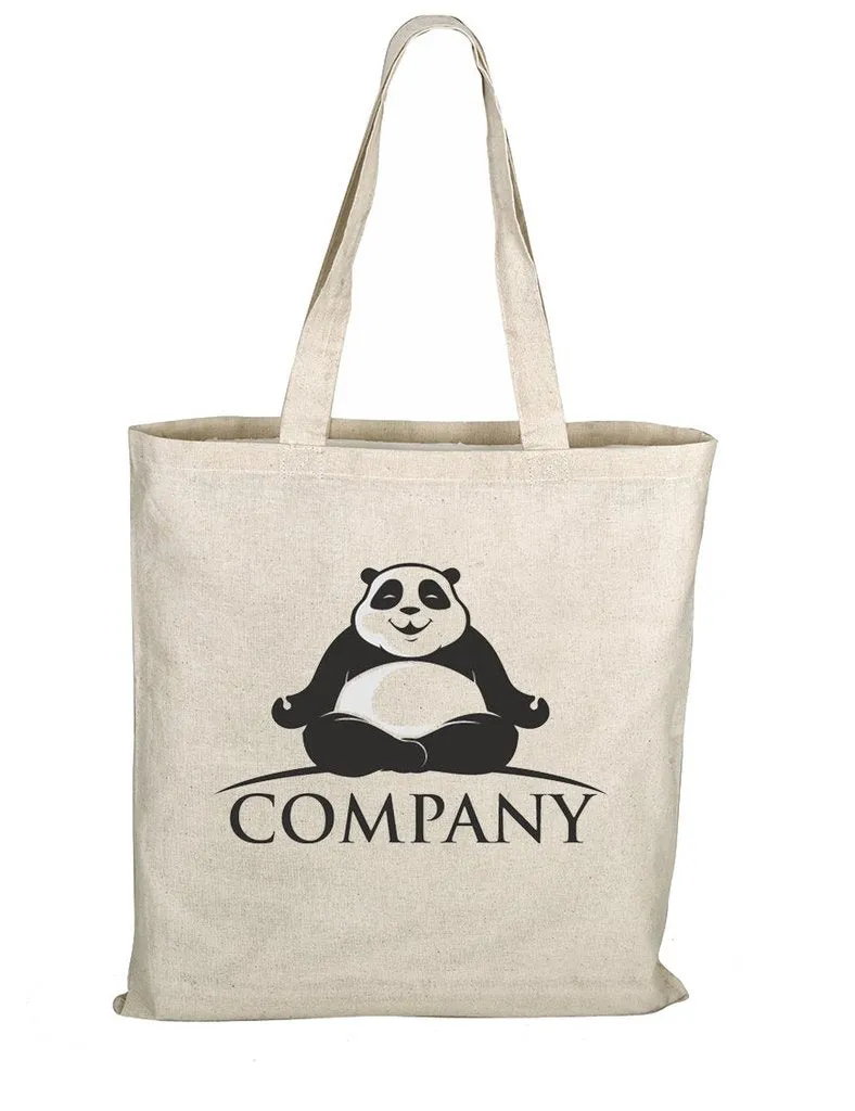 Budget 100% Cotton Natural Printed Tote Bags - Custom Tote Bags With Your Logo - TL100