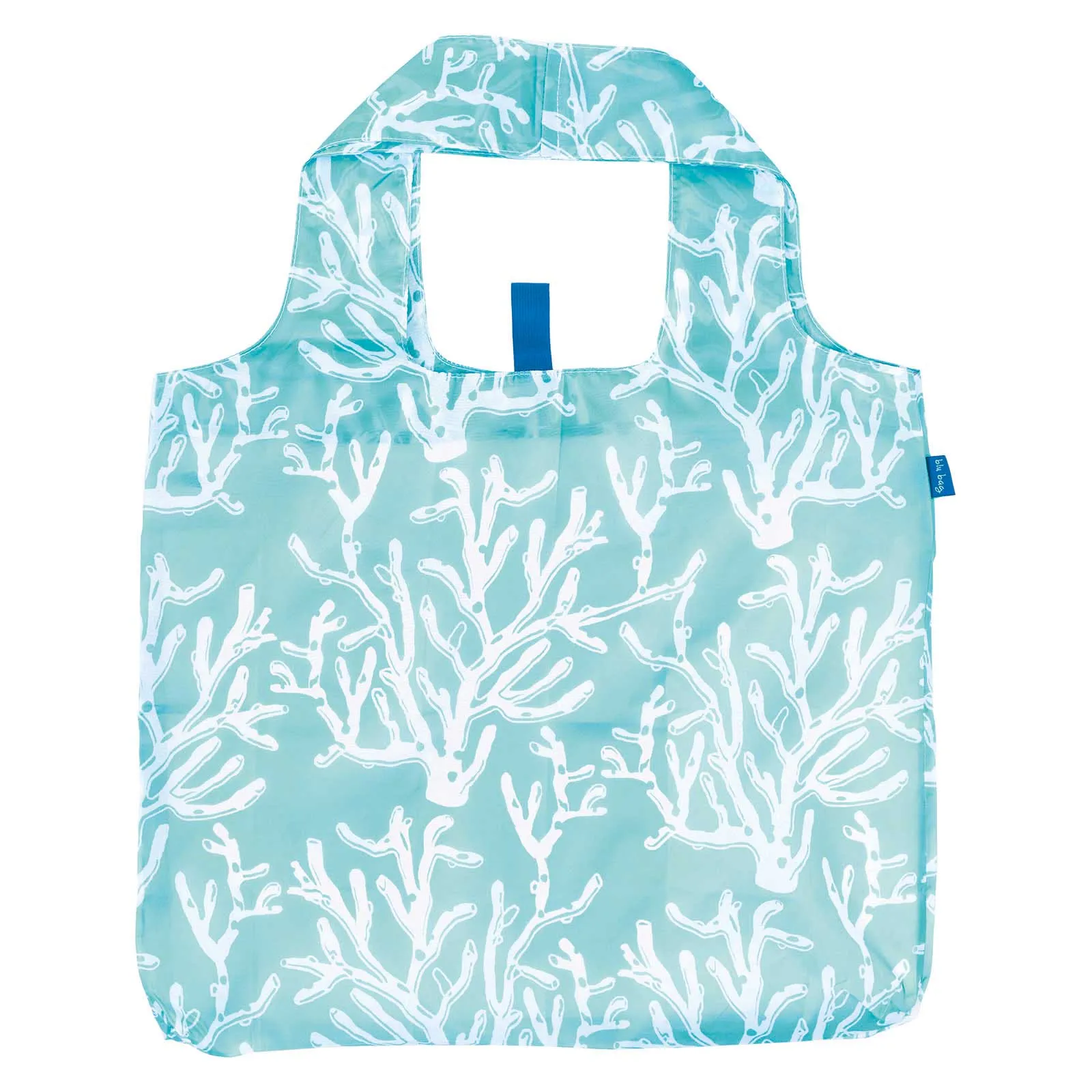 Cerulean Sea Coral Reusable Shopper Blu Bag