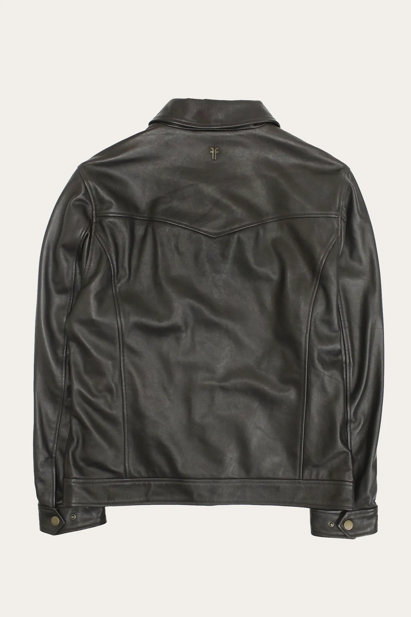 Classic Trucker Leather Jacket