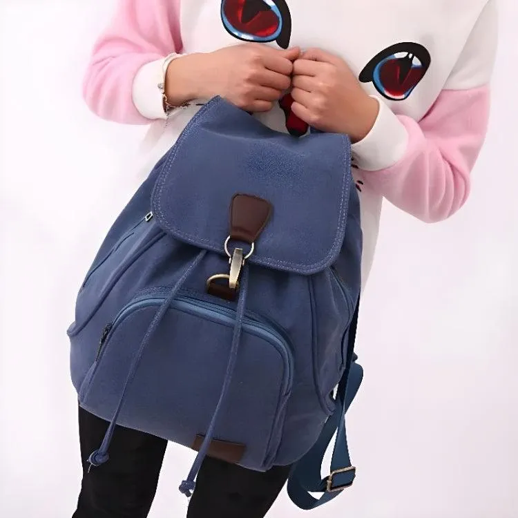 Dark Academia Canvas Backpack