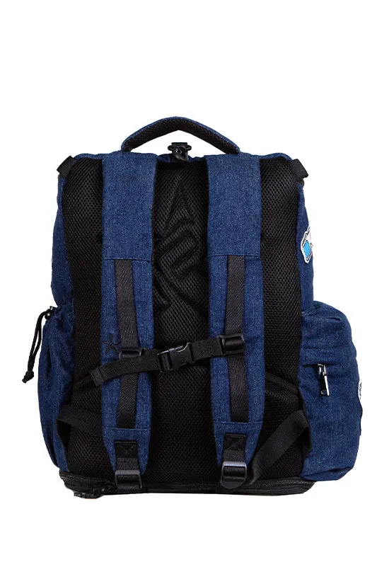 Denim Rebel Hero Plus Backpack with Patches