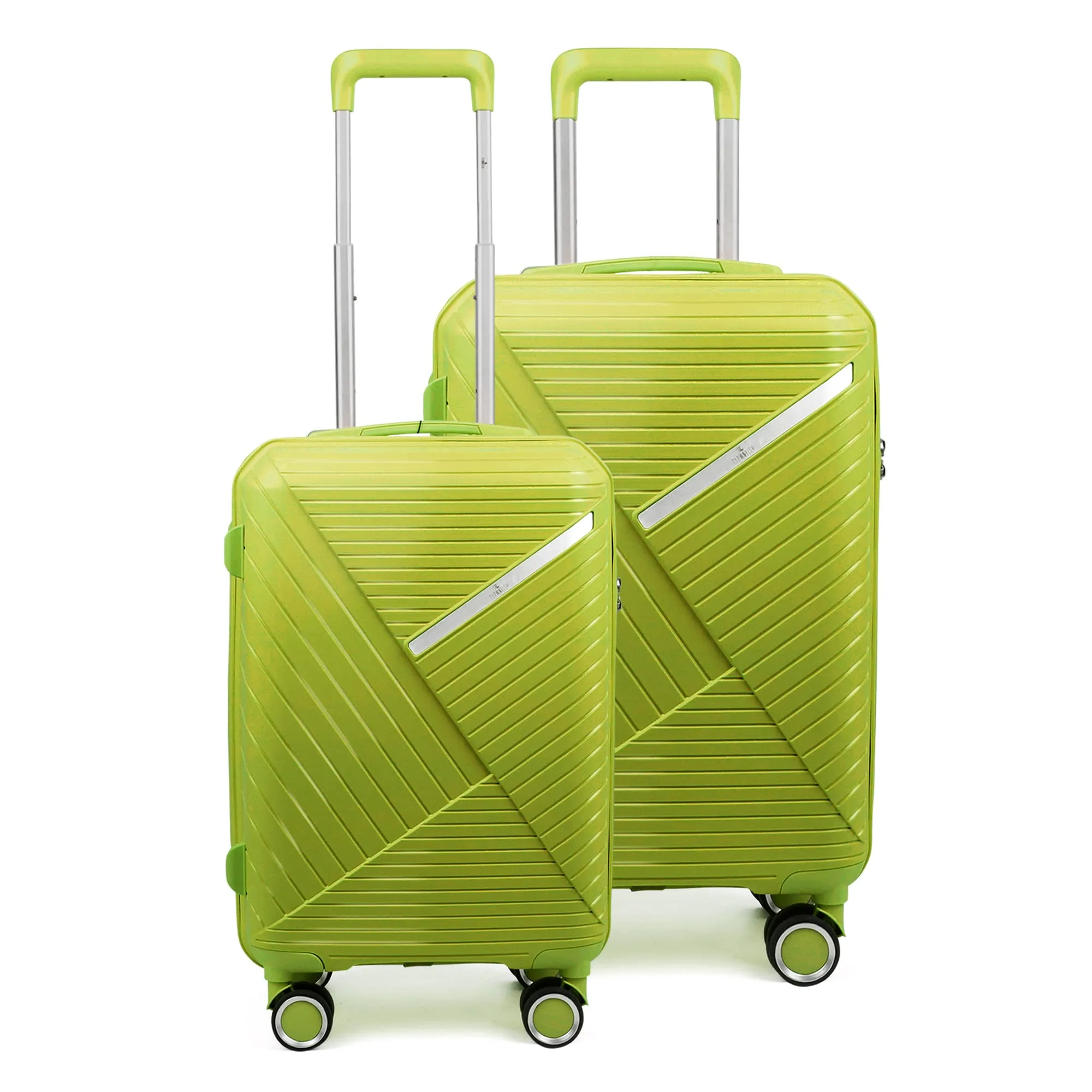 Denzel Series Set of 2 Trolley bags Green (Small, Medium)