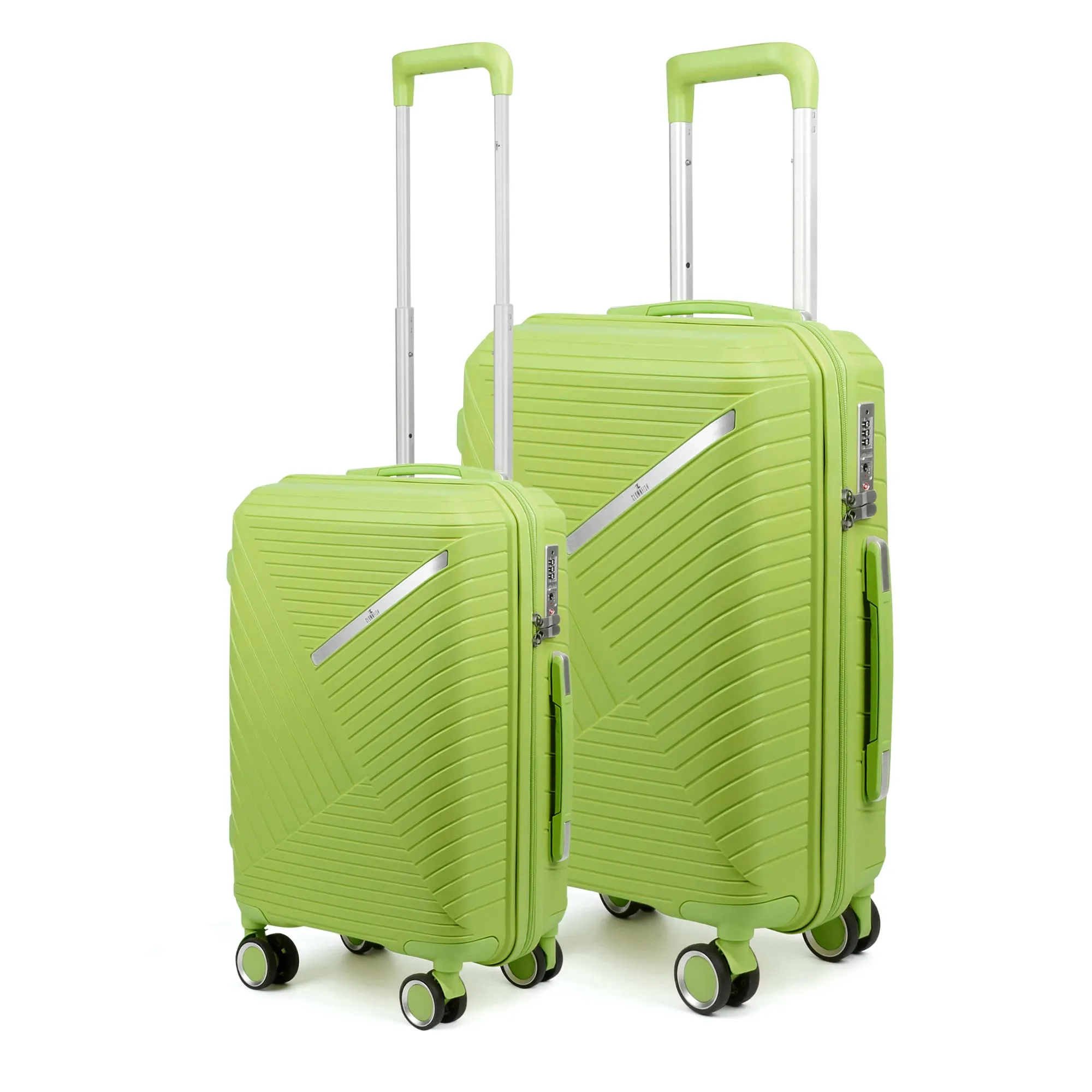 Denzel Series Set of 2 Trolley bags Green (Small, Medium)