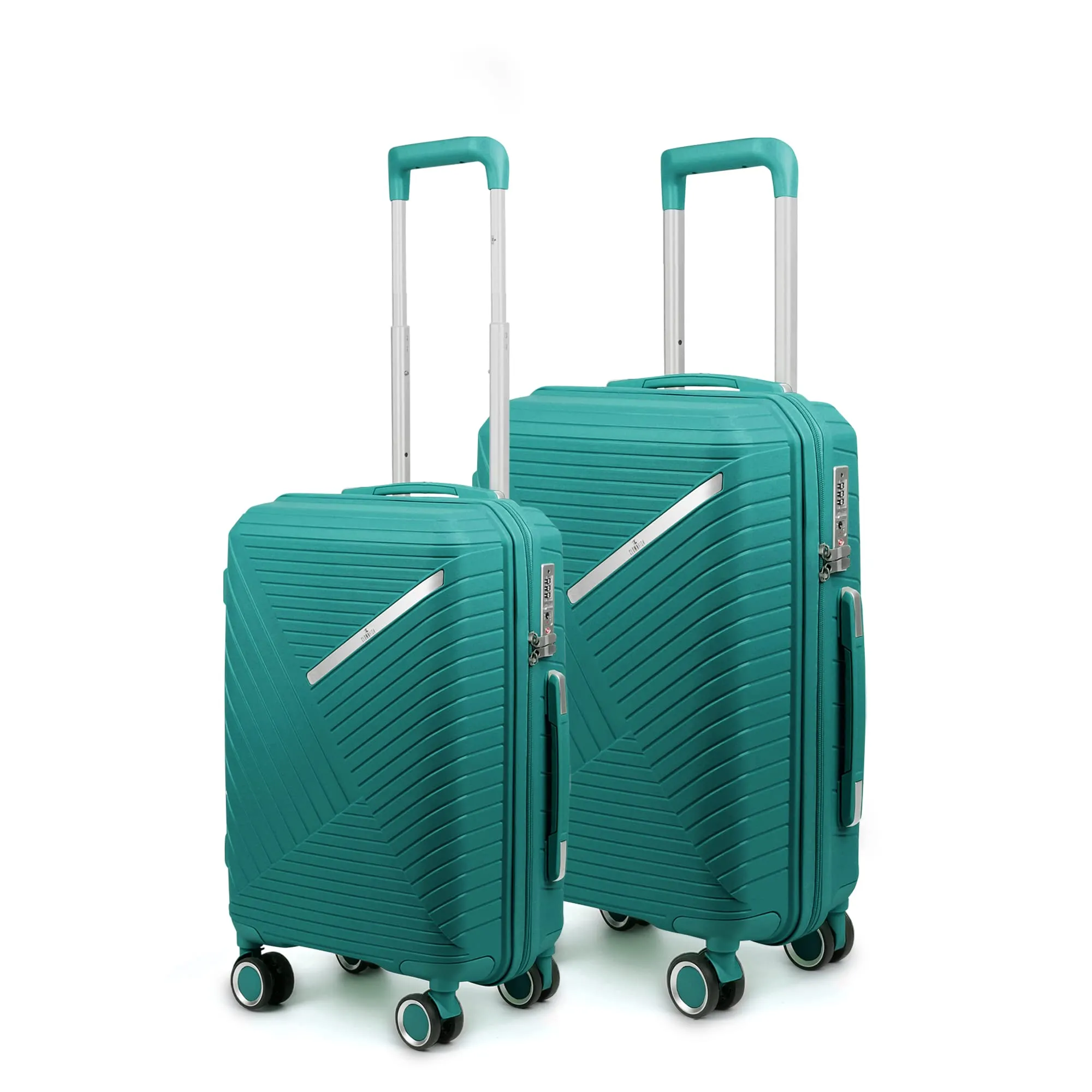 Denzel Series Set of 2 Trolley bags Teal (Small, Medium)