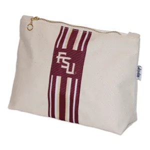 Desden Stacked FSU Logo Canvas Pouch