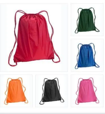 Drawstring Backpacks Sport Cinch Bags - LARGE - POL20