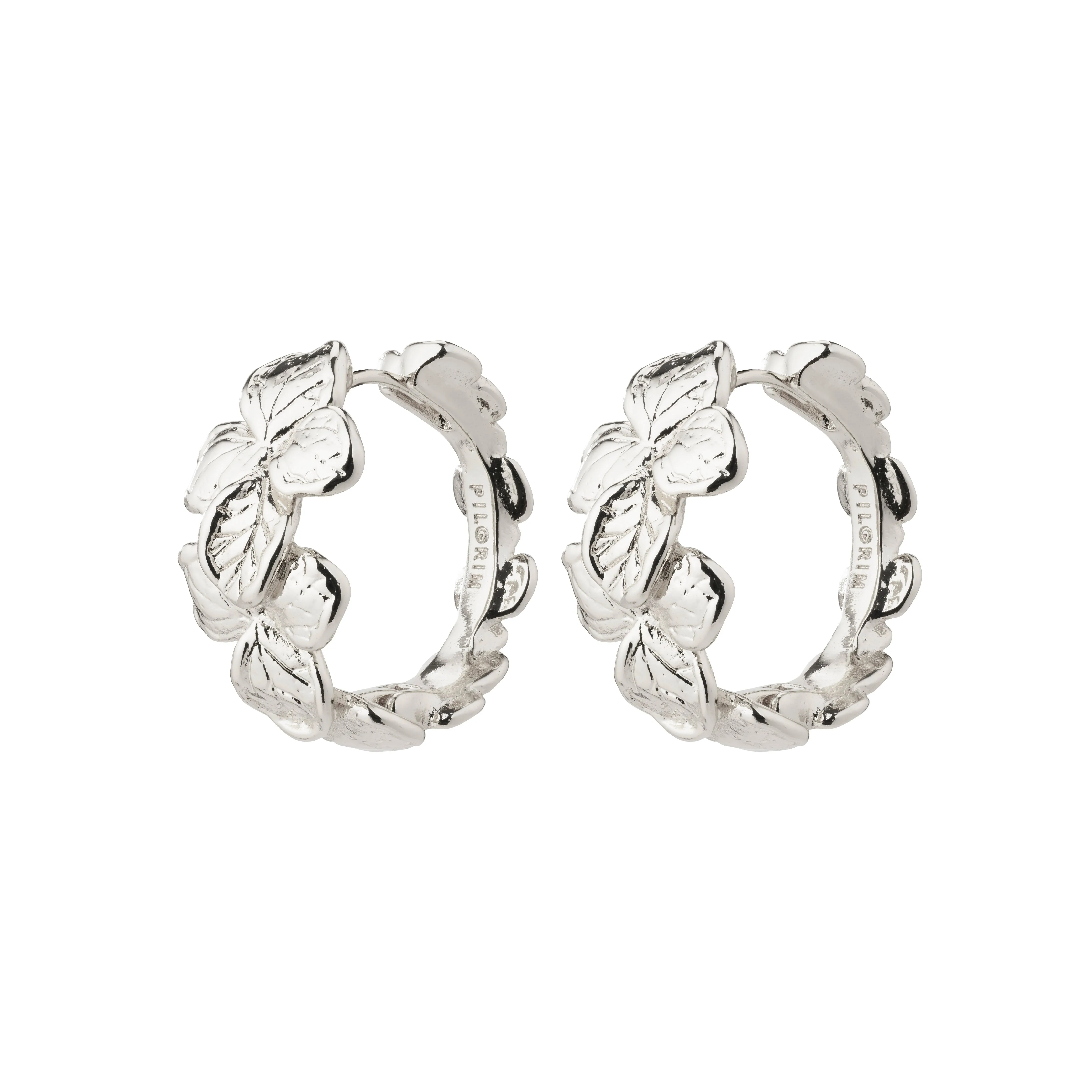 ECHO recycled hoop earrings silver-plated