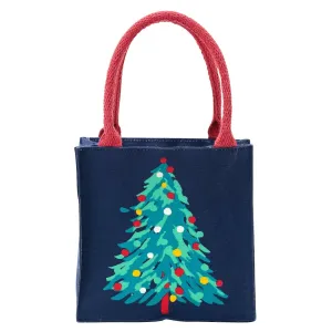 Eco-Friendly Abstract Christmas Tree Itsy Bitsy Gift Bag