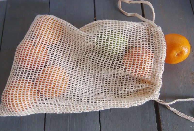 Eco-Friendly Value Cotton Net Bags (Pack of 12)