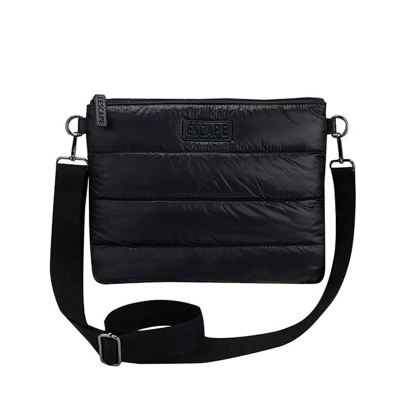 Escape Puffer Cross Body Bag | Black