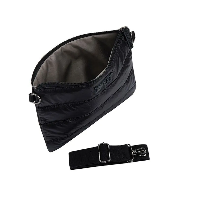 Escape Puffer Cross Body Bag | Black