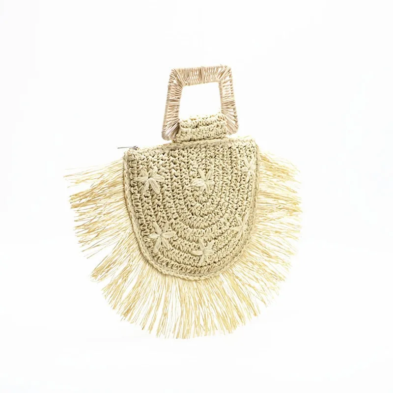 Fashion Tassel Woven Straw Bag