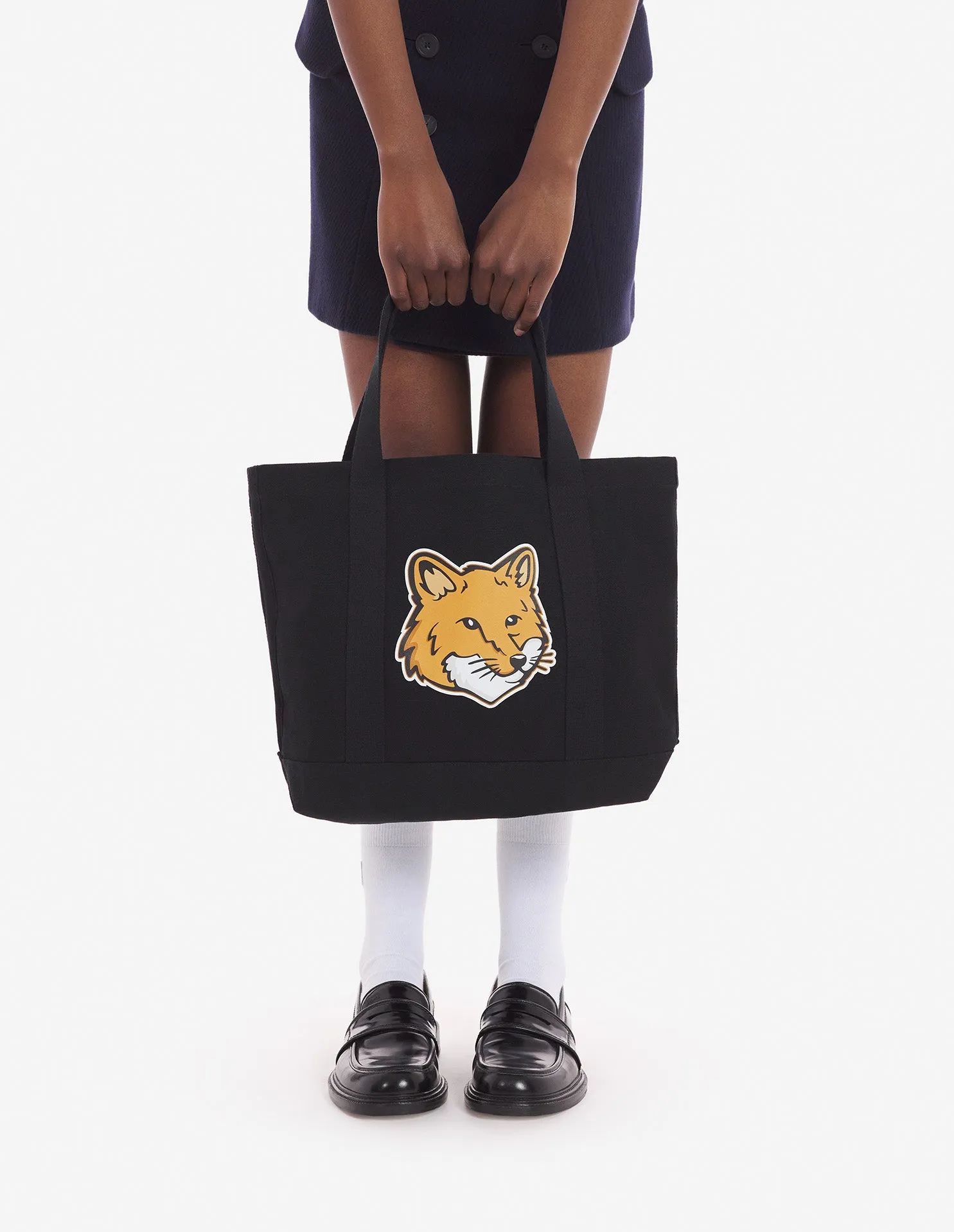 Fox Head Tote Bag Black