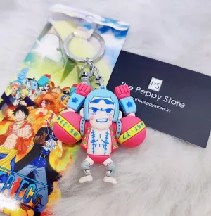 Franky 3D Silicon Keychain with Bagcharm