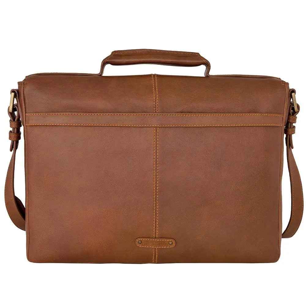 HIDESIGN Charles 15" Laptop Compatible Leather Briefcase