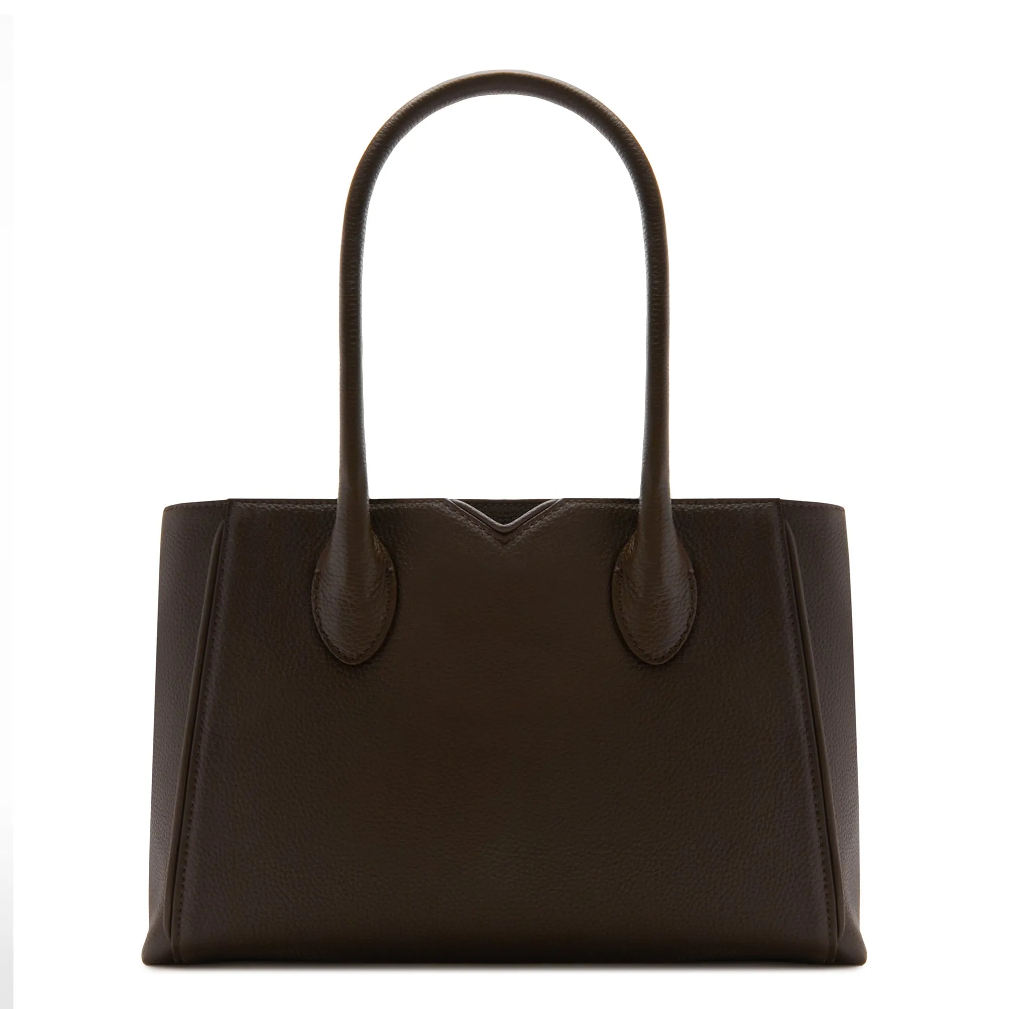 Honoré Cloe Midi brown calfskin leather handbag