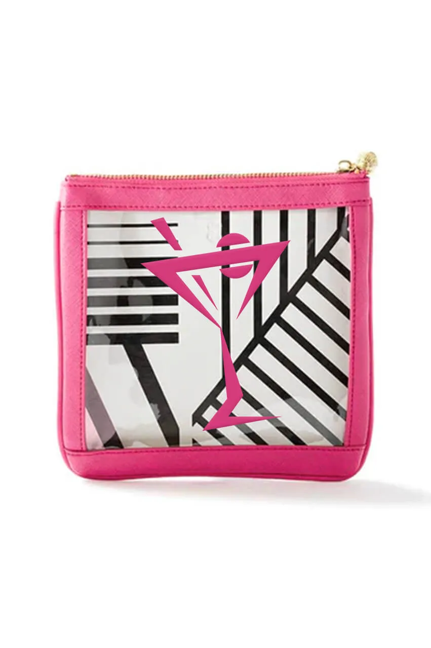 Hot Pink Essentials Clear Bag