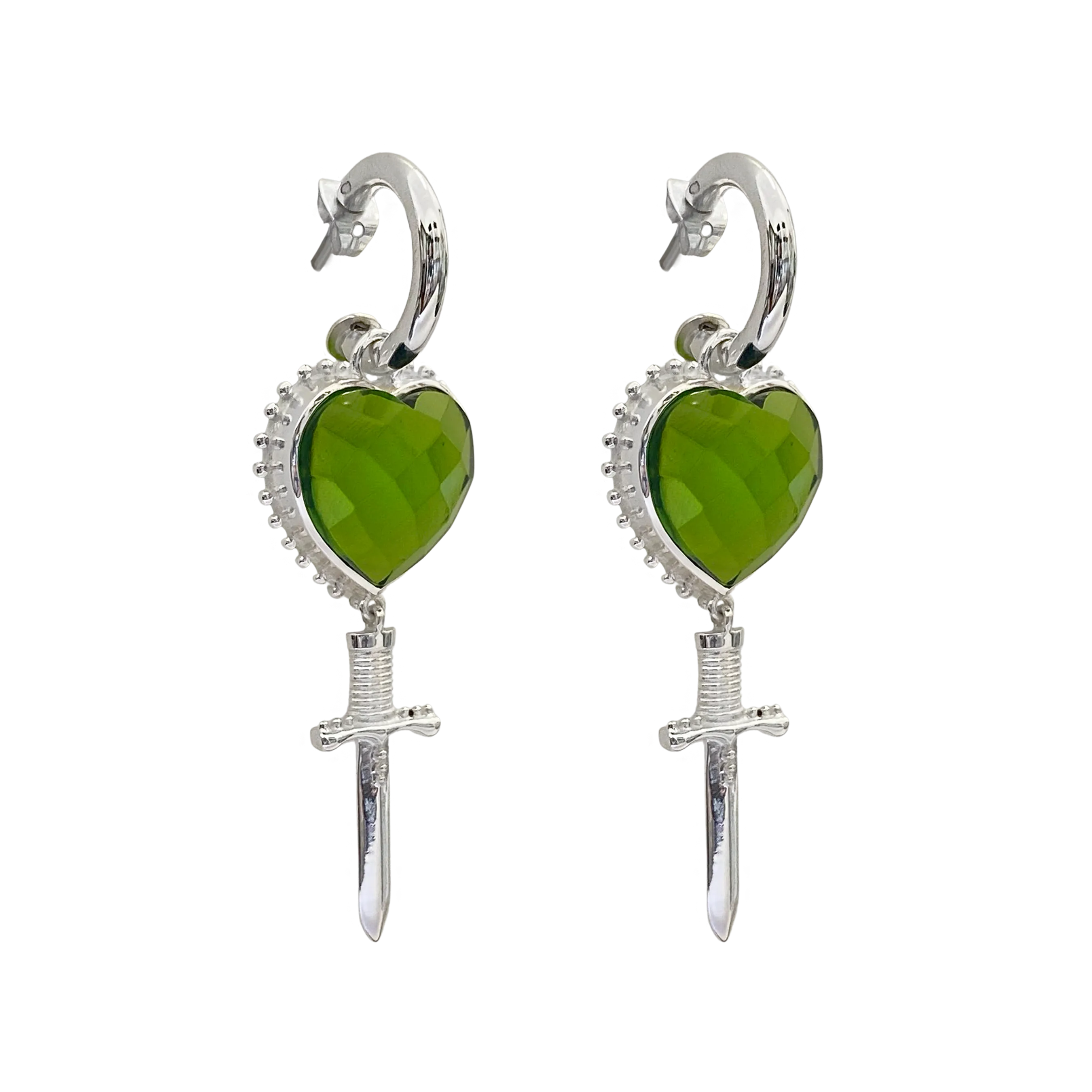 JULIET Silver Earrings | Peridot