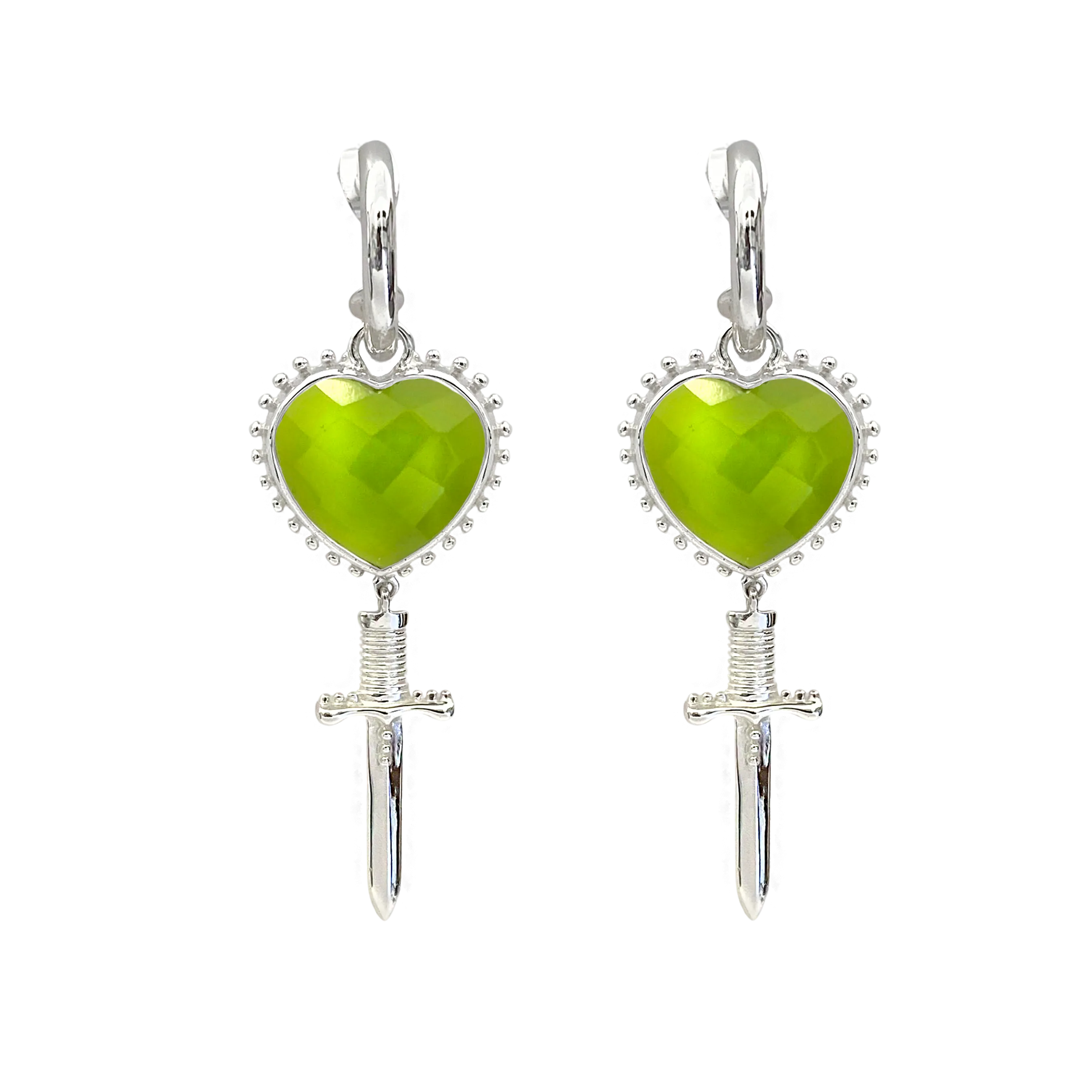 JULIET Silver Earrings | Peridot