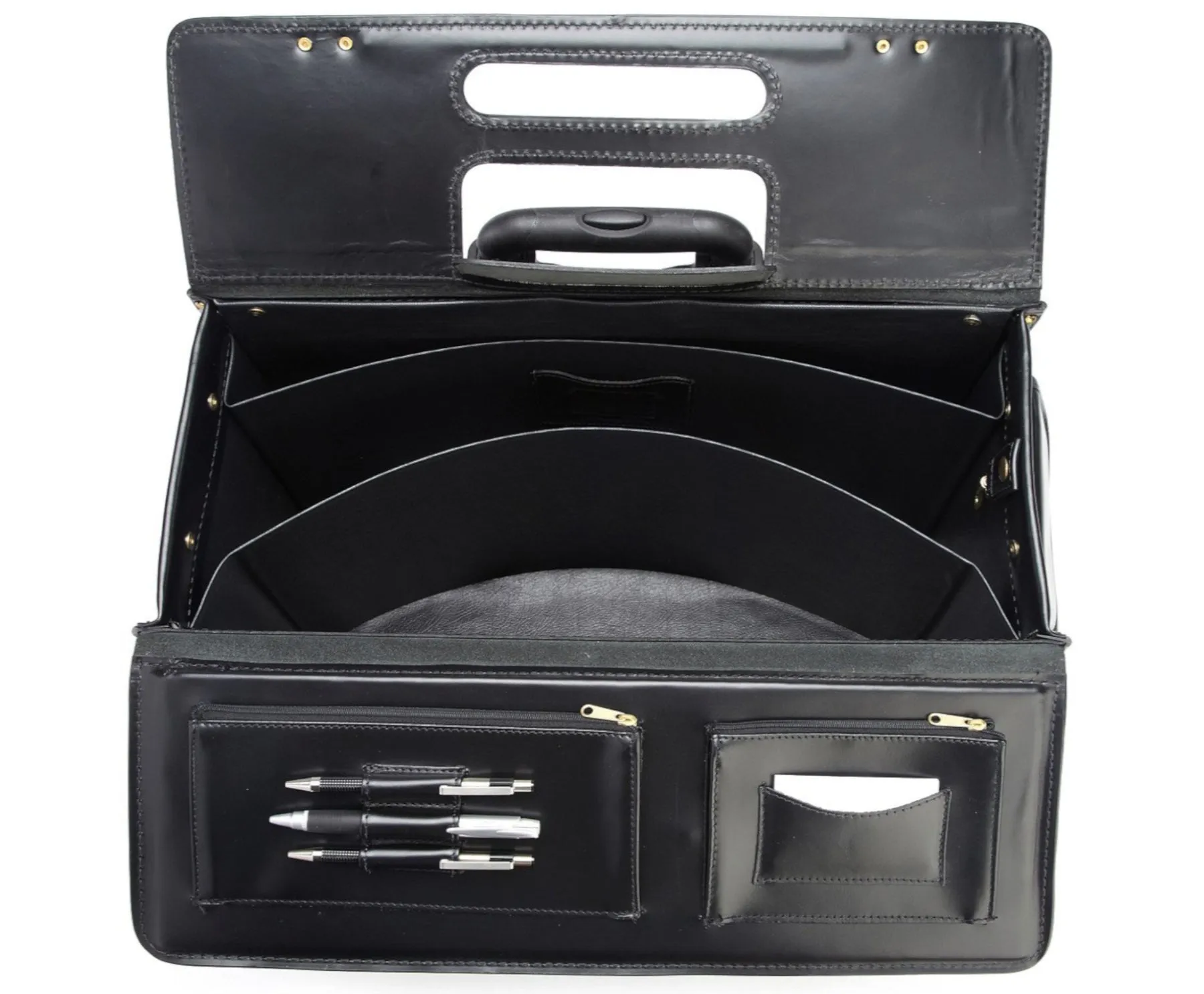 Korchmar LITIGATOR C1084-18 Leather 18" Wheeled Catalog Case