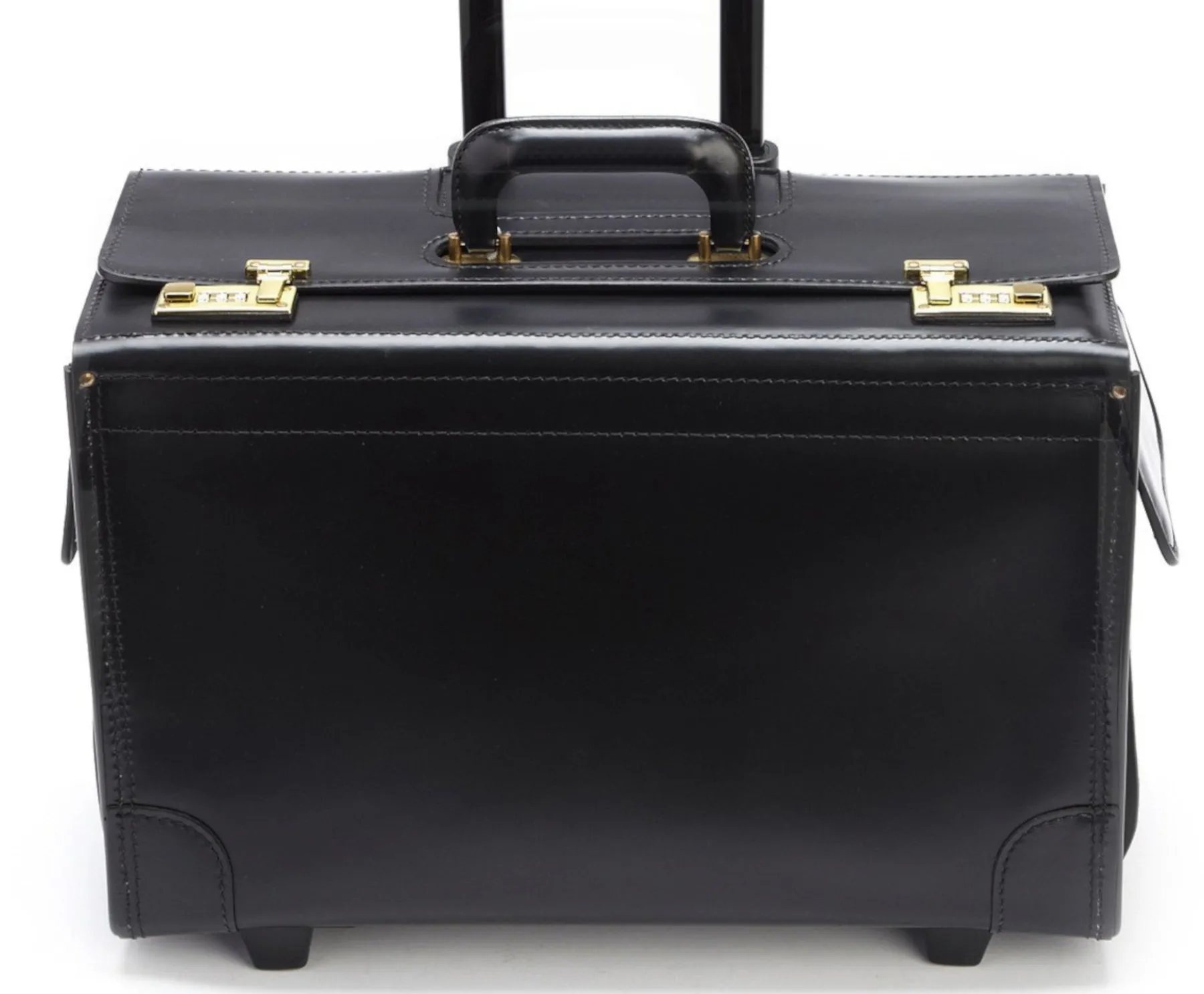 Korchmar LITIGATOR C1084-18 Leather 18" Wheeled Catalog Case