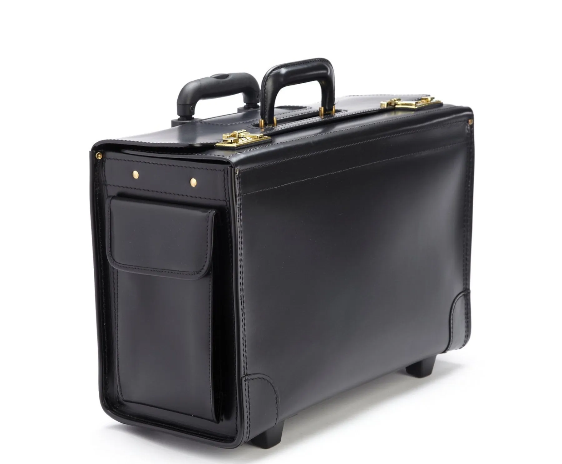 Korchmar LITIGATOR C1084-18 Leather 18" Wheeled Catalog Case