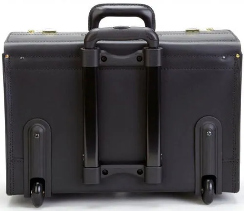 Korchmar LITIGATOR C1084-18 Leather 18" Wheeled Catalog Case