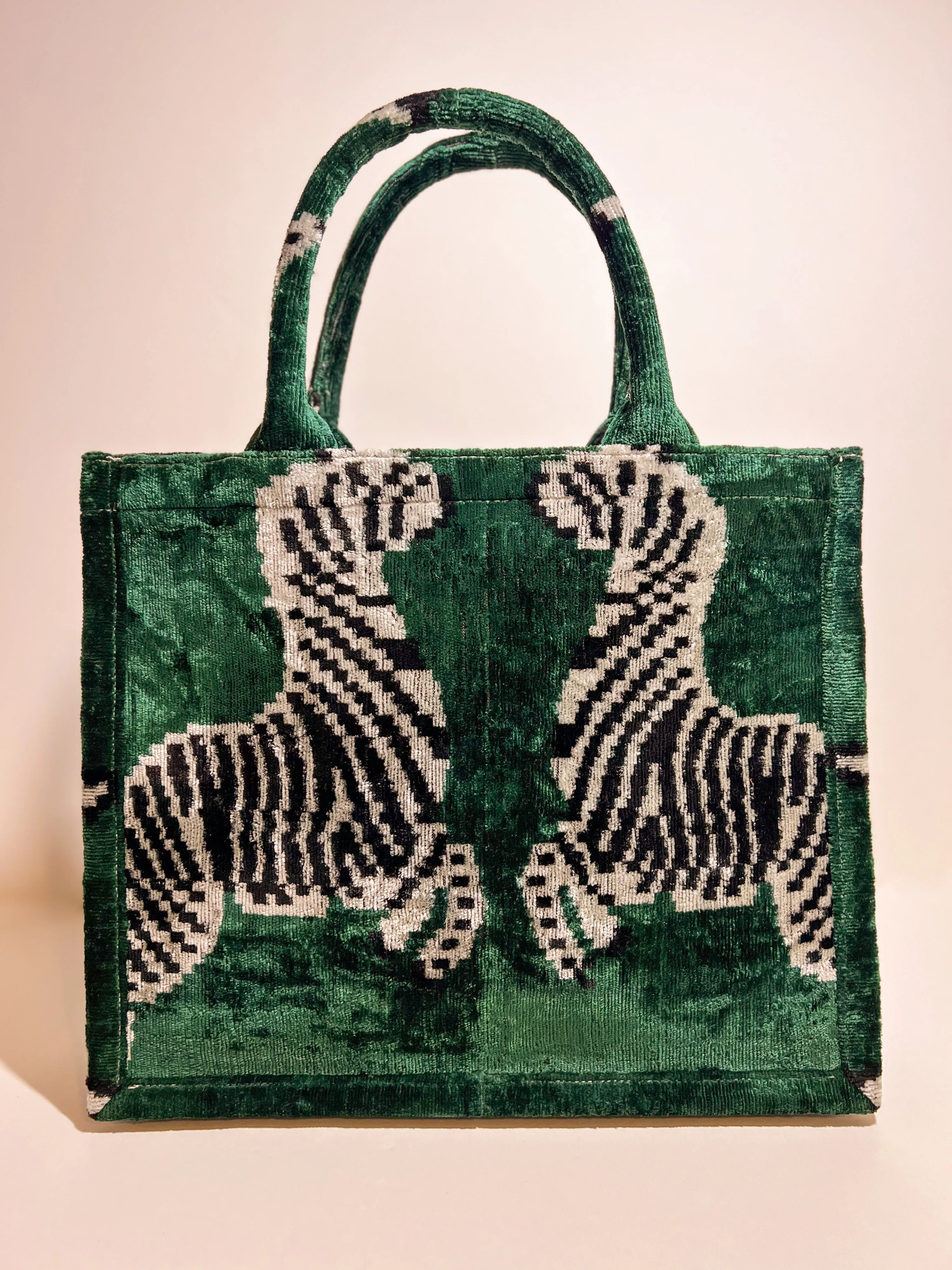 Large Tote Ikat Handle