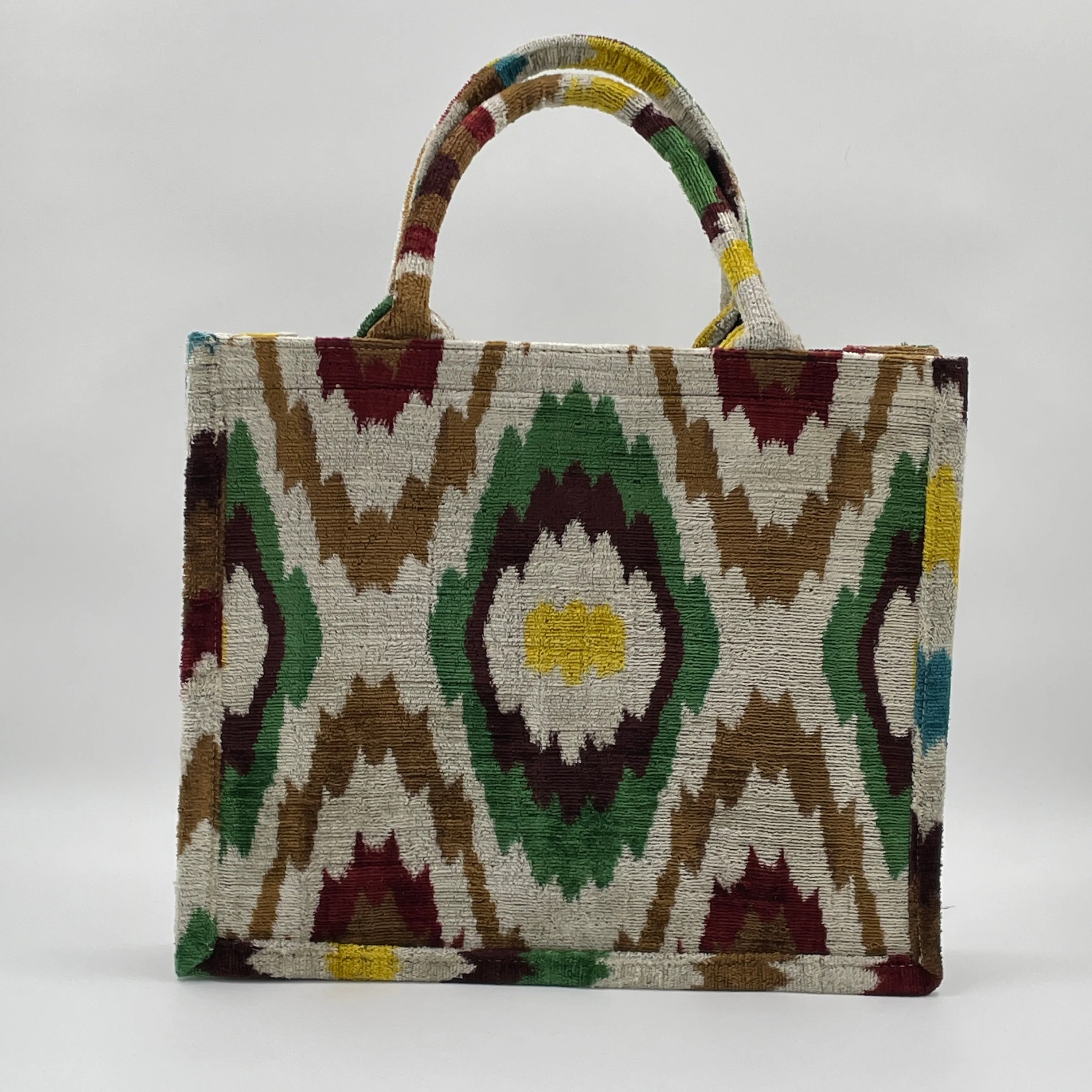 Large Tote Ikat Handle