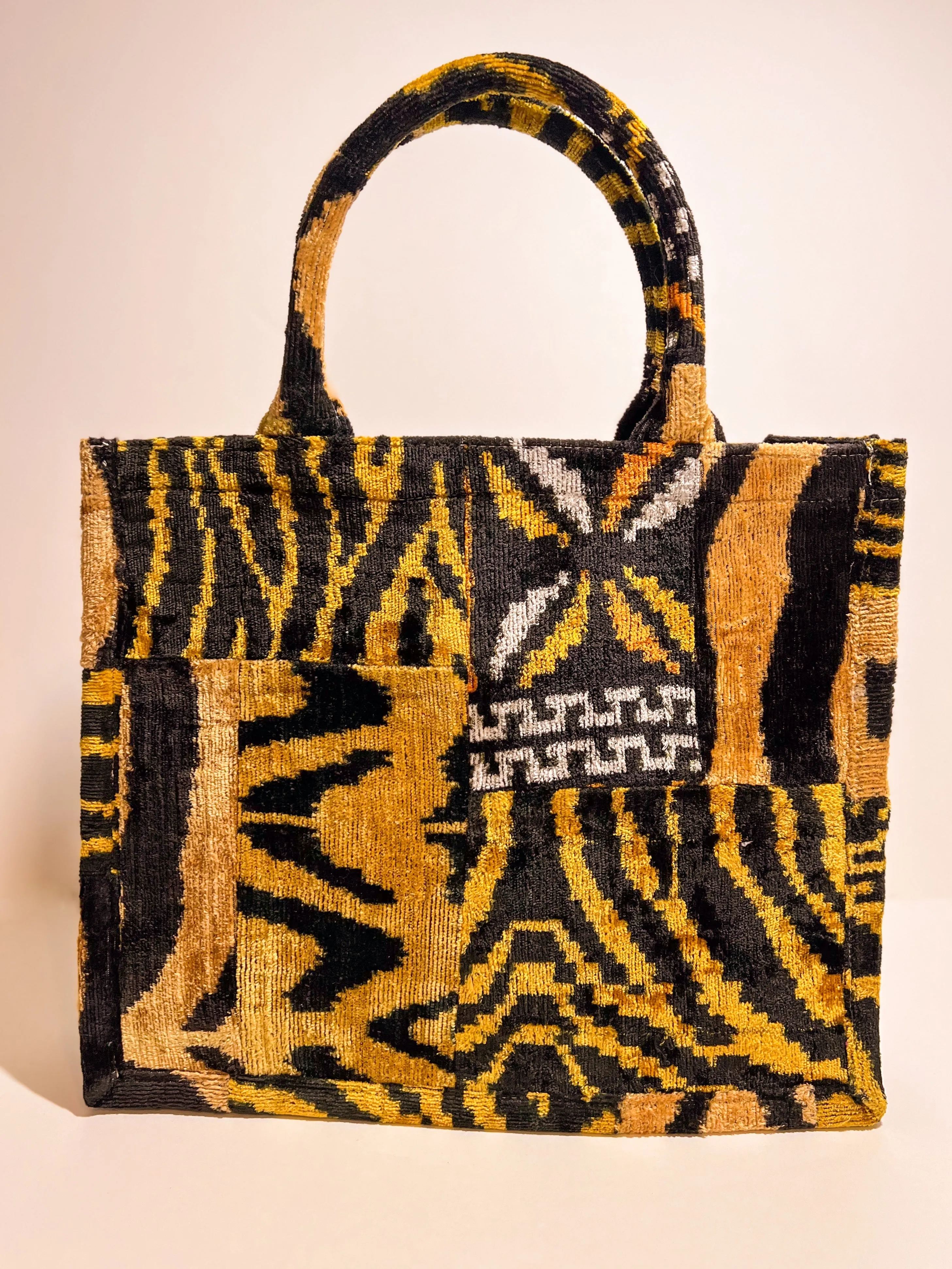 Large Tote Ikat Handle