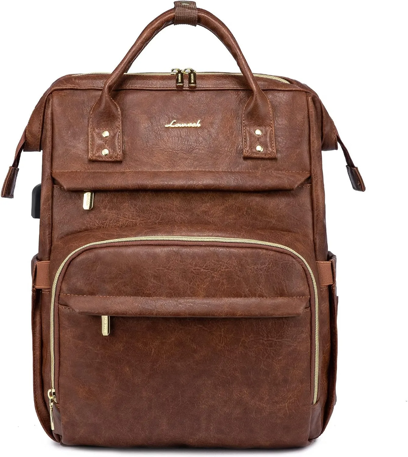 Leather Laptop Backpack